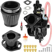 FVRITO Performance 212cc Carburetor VM22 Carb for Predator 212 CT200U CT200U-EX BT200X Mini Bike KT196 Go Kart Baja Warrior 196cc GX200 Clone Engine Parts with Air Filter Intake Manifold Stage 1 Kit