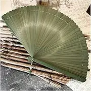 Hand Fan Folding Hand Fans, With Tassel, Green Handheld Fan Wedding Dancing Props Oriental for Men/Women