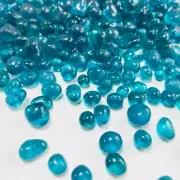 Glass Stones, 0.85Lb/385G Pine Green Glass Rocks for Vase, Aquarium Pebbles for