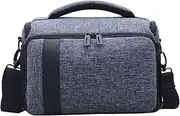 Shoulder Bag Fit for EOS 100ES Fit for EOS R M6 5D Fit for EOS-1D X Mark IV G7 G1 X Mark II 6D Fit for EOS M50 80D 77D 1500D(Light Grey)