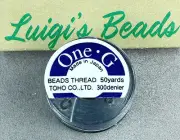 One-G Beading Nylon Thread Gray by Toho