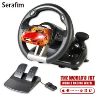 在飛比找PChome24h購物優惠-Serafim R1+ 賽車手遊家機遊戲神器｜賽車方向盤踏板