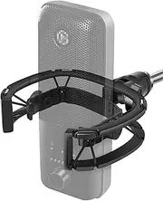 Borenbuir Wave Shock Mount, [Custom Built for Wave Mic] Anti-Vibration Suspension Shock Mount Holder Clip Compatible with Elgato Wave:1 and Wave:3 Microphones