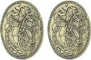 [Marsrut] Viking Brooches Norse Dress Apron Pins Nordic Cloak, Shawl, Coat, Sweater Buckle Set with Age Oval Brooch, Turtle Amulet, Sweden Pin, Talisman, Shield Clasp Clothes Fasteners for Women Men