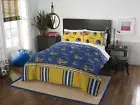 Golden State Warriors NBA Rotary Queen Bed in a Bag Set Free shipping