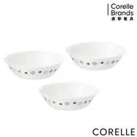 在飛比找PChome24h購物優惠-CORELLE 康寧 花漾派對300ml沙拉碗三入組