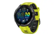 Garmin Forerunner 965 Smart Sports Watch - Carbon Grey DLC Titanium with Amp Yellow/Black Band, 47mm