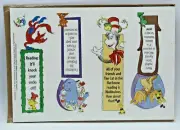 Vintage Current Inc Dr Seuss Bookmarks - 8 Sheets (32 Bookmarks Total)