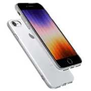 iPhone SE Case 2022, Clear Soft TPU Thin Transparent Bumper Phone Cover