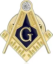 [AMITER] Masonic Tie Tack, Freemason Lapel Pin & Cufflinks