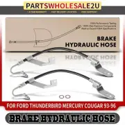 2x Rear LH & RH Brake Hydraulic Hose for Ford Thunderbird Mercury Cougar 93-96 (for: Ford)