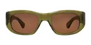 Garrett Leight LAGUNA SUN WIL/O Men's Sunglasses Green Size 50
