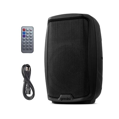 Gemini 15” 2000W Bluetooth PA Speaker with TWS Link, USB/SD/FM, XLR/RCA/AU