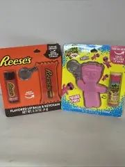 Sour Patch Kids Paradise Punch & Reese’s Flavored Lip Balm & Keychain
