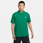 【NIKE 耐吉】上衣 男款 短袖上衣 運動 POLO衫 AS M NK CLUB SS POLO PIQUE 綠 FN3895-365