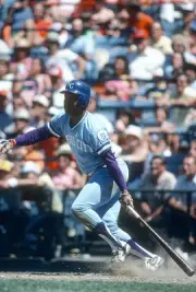 Hal McRae Kansas City Royals bats v the Baltimore Orioles at an Ma- Old Photo 3