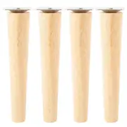 4 Pieces Furniture Legs Wood Solid Furniture Straight Table Legs Non-Slip Chair Legs Replacement Accessories 8cm As Shown