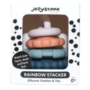 Jellystone Designs - Rainbow Stacker Silicone Teether & Toy - Earth