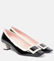[Roger Vivier] Roger Vivier Belle Vivier 45 patent leather pumps AU 5 black