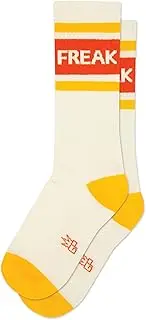 [Gumball Poodle] Novelty Crazy Gym Crew Socks for Men, Women and Teens, (Made in the USA) fit a women’s size 6 to men’s size 15