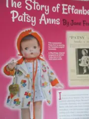5p Effanbee's Patsy Anns Doll History Article / Foster