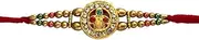 [SWAMISP] Set of 1 Rakhi for Brother Rakhi Set Rakhi bracelet for brother Designer Rakhi, Rakhi Raksha Bandhan Rakhi for Bhaiya Bhabhi Rakhi multi Designer rakhi gifts for brother Rakhi Gift