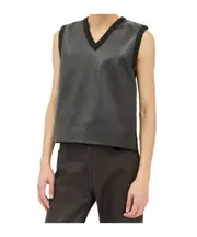 Dries Van Noten V-Neck Panelled Vest S Black
