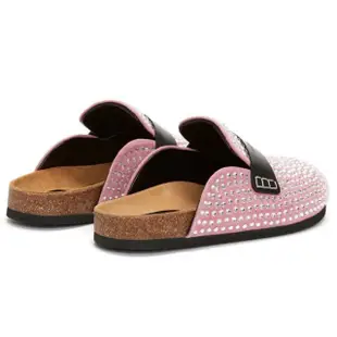 【JW Anderson】時尚閃耀水鑽造型粉色勃肯鞋(粉)