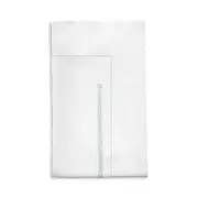 Dea Luxury Linens Trattegio Embroidered King Flat Sheet