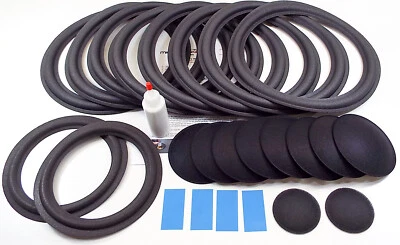 McIntosh ML-4C ML-4M - Refoam Kit - Speaker Foam Repair w/ Shims & Dust Caps!