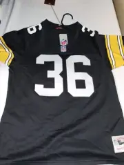 Steelers Jerome Bettis Women's Mitchell & Ness Black Jersey Sz S