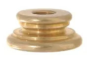 B&P Lamp 1/2" Ht., Turned Brass Neck, Tap 1/8F