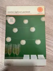 String Garland 100 inches 10 lanterns 10 battery led lights 10 metal frames