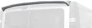 AUTO-STYLE A/426 Roof spoiler compatible with Nissan Primastar/NV300 & Opel Vivaro & Renault Trafic & Fiat Talento (Models with rear doors) (PU), silver|grey|black|white