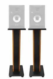 (2) Rockville 28" 2-Tone Studio Monitor Speaker Stands For Behringer NEKKST K5