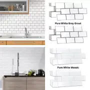 Peel and Stick Tile Backsplash 3D Subway Tiles Decal Stickers Kitchen Bathroom