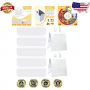 200 Bulk Insulated Take Out Bags - Thermal Cold & Warm Food Bags, 10.24 x 11.02