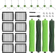 Replacement Parts accessories for irobot Roomba i1+ i7 i7+ i3+ i4+ i6+ i8+ J7+ Plus I & J Plus series Vacuum Cleaner Inclue 4 Roller Brushes, 8 Filters, 8 Side Brushes