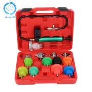 14Pcs Radiator Pump Pressure Leak Tester Detector Coolant System Test Tools