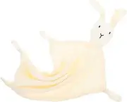 Abaodam Towel Doll Blanket Hooded Towel Plush Sleeping Blanket Breathable Security Blanket Comforting Sleeping Blanket Bunny Blanket for Babies White