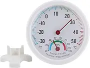 4Pcs Dial Thermometer, Digital Hygrometer Thermometer, Large Dial Analog Thermometer, Desktop Induction Temperature Humidity for Indoor Freezer Refrigerator Cooler