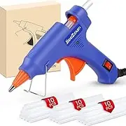 Hot Glue Gun Mini Glue Gun with 30pcs Glue, Fast Preheating Hot Melt, 20W Hot Glue Gun Blue Fast Heating for DIY Craft Projects and Home Quick Repairs