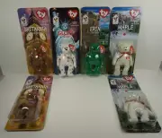 NOS TY Beanie Babies - RARE McDonald's International Bear Set With Extras