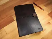Traveler's Notebook Custom Leather Journal Diary A5, Book cover. Fit A5 Midori