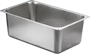 Ice Bucket Ice Cube Bin Storage Tub Metal Beer Chiller Drink Cooler Stainless Steel Sturdy for Indoor or Outdoor Bar, 32x17.5x15cm