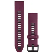 Garmin QuickFit 20 Silicone Band - Merlot/Graphite