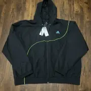 NWT adidas Trae Young TL Men's XXL Basketball Black Windbreaker HS6873 $120