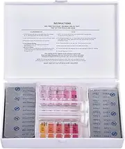Water Test Strips - Water sanitizers Test, Pool Maintenance Tablets | 100-Pack Professional High-Efficiency Water Test Strips, Pool Chemistry Testing Kit for Ph bromines, Alkalinity Cyanuric Acid