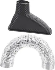 TIDTALEO Car Air Duct Trim Flexible Automotive Intake Cover for Improved Airflow Engine Performance Fit for Car Models Easy Installation Compact Design