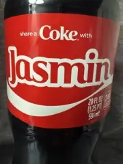 Share a Coke with Jasmin 2025 Personalized Gift Coca~Cola Bottle 20oz